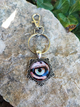 Load image into Gallery viewer, Panther&#39;s Eye Key Ring