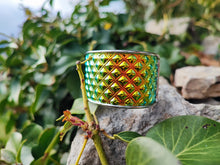 Load image into Gallery viewer, Quilted yellow Holo Bracelet