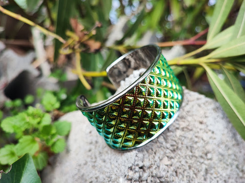 Quilted yellow Holo Bracelet