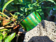 Load image into Gallery viewer, Green snake holographic Bracelet