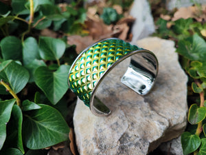 Quilted yellow Holo Bracelet