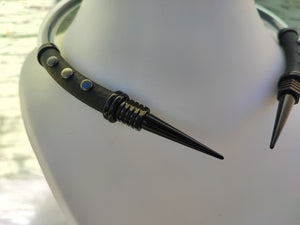 Full-Black Bionik-Spike Necklace