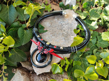 Laden Sie das Bild in den Galerie-Viewer, Black Onyx &amp; red Butterfly Necklace