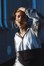 Carica l&#39;immagine nel visualizzatore di Gallery, Full Silver &amp; black Bionik-Spike Necklace