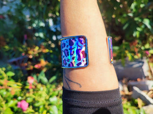 Holographic pink panther bracelet
