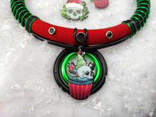 Cargar imagen en el visor de la galería, Dark-Christmas neckace &amp; earring