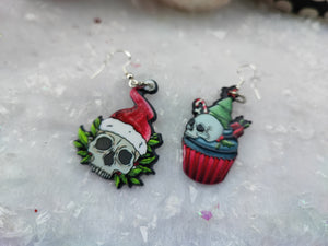 Dark-Christmas neckace & earring